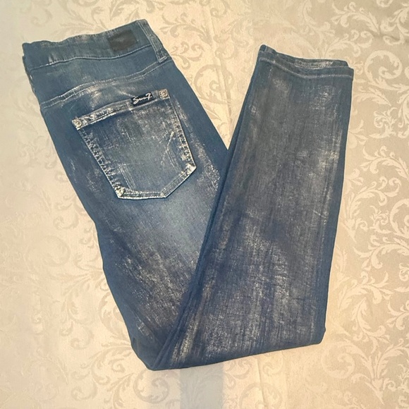 NWT Seven 7 embellished Jeans size 10 - Picture 3 of 7